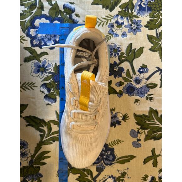 New‎ Yellow Maize Blue Adidas Lightweight Running Walking Shoes Sneakers Women's - Picture 16 of 16